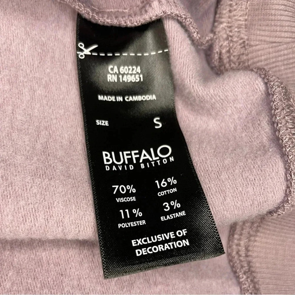 Buffalo David Bitton Animal Print Hoodie - Size S - Cozy Oversized Sweatshirt - Picture 4 of 11